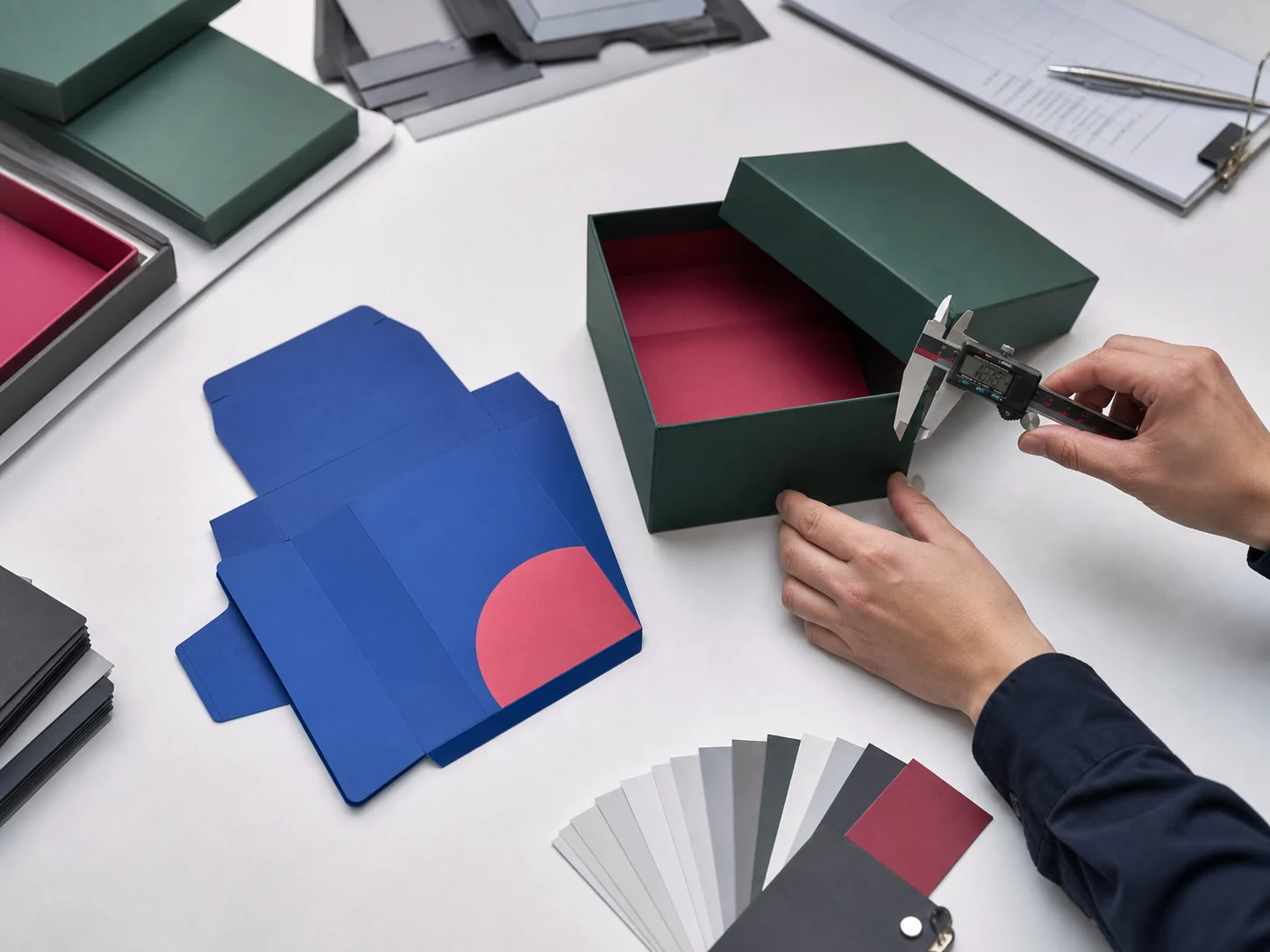 Контроль розмірів і якості подарункової коробки